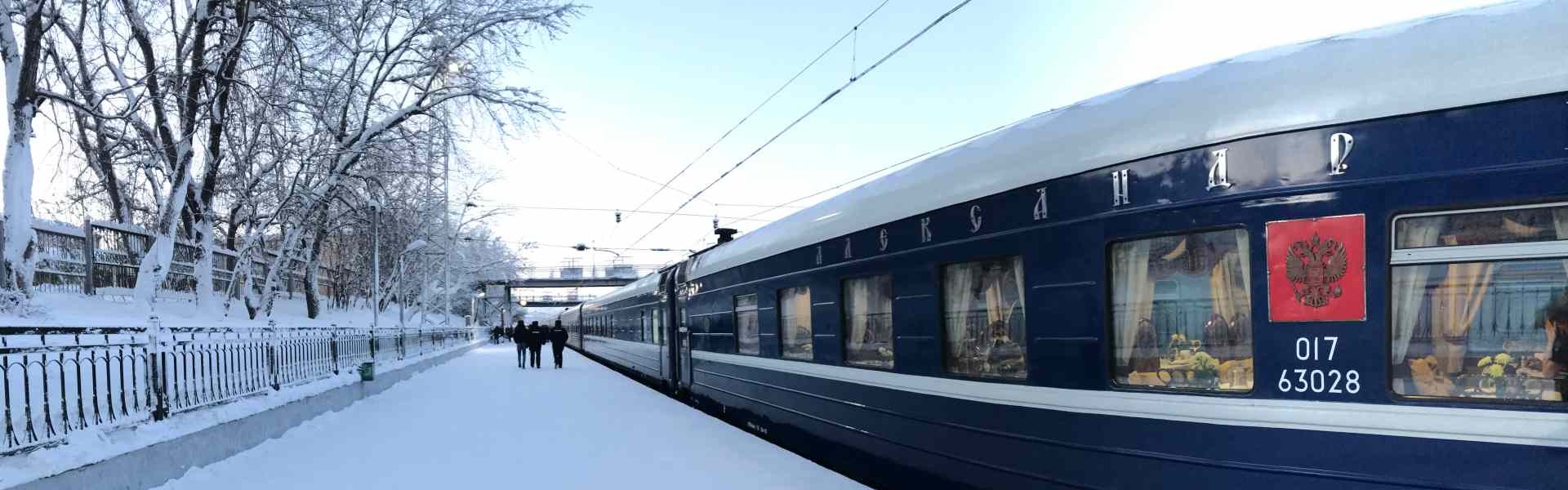 Auroras Boreales Rusas en Tren